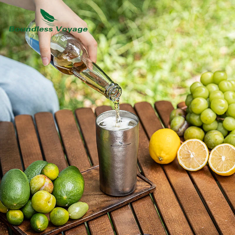 Dubbelwandige Titanium Beker - 300ml