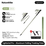 Ultralichte outdoor wandelstok voor hiking met aluminium schacht en EVA-handgreep