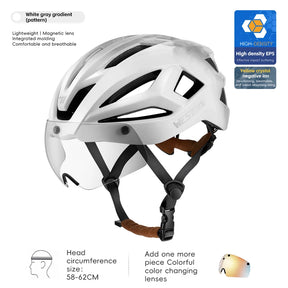 Fietshelm met Magnetische Bril - Pack Away