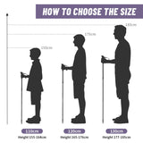 Ultralichte outdoor wandelstok voor hiking met aluminium schacht en EVA-handgreep