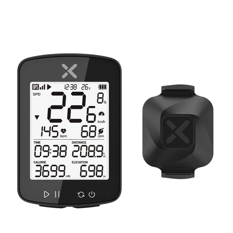 G2 Plus Fietscomputer met Vortex Sensor - Pack Away
