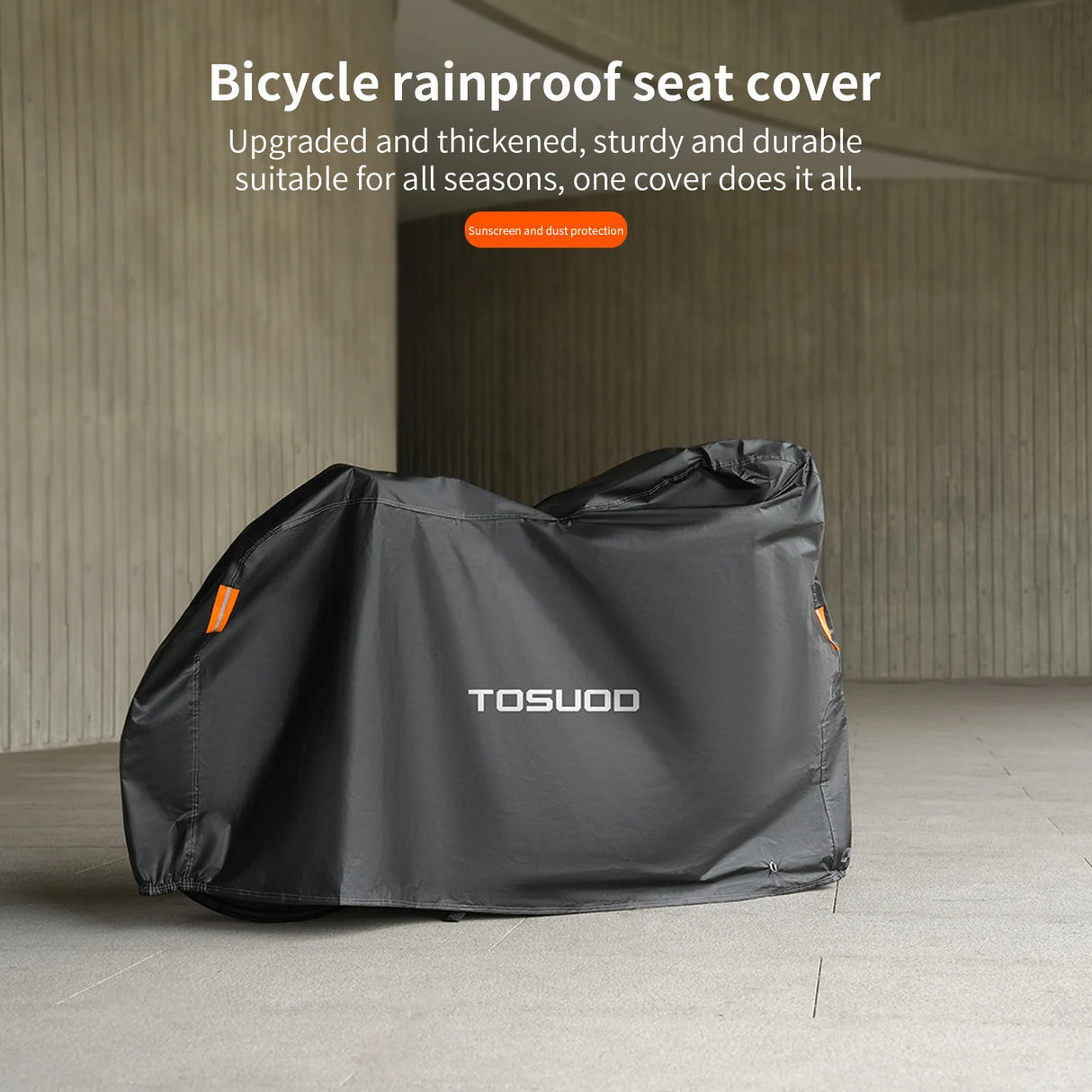 Waterdichte 210D fietshoes die een fiets buitenshuis beschermt tegen regen en stof. | Pack Away