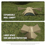 Ultralichte 2-persoons backpacking tent met slaap- en leefruimte