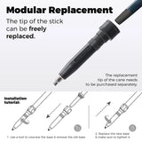 Professionele outdoor wandelstok voor hiking met carbonfiber schacht en EVA-handgreep