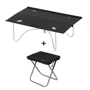 Kleine draagbare opvouwbare camping-, picknick- en wandeltafel van aluminiumlegering