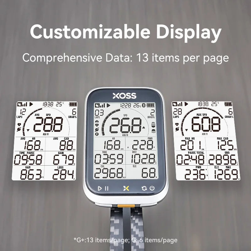 G3+ Plus Fietscomputer met Bluetooth en ANT+