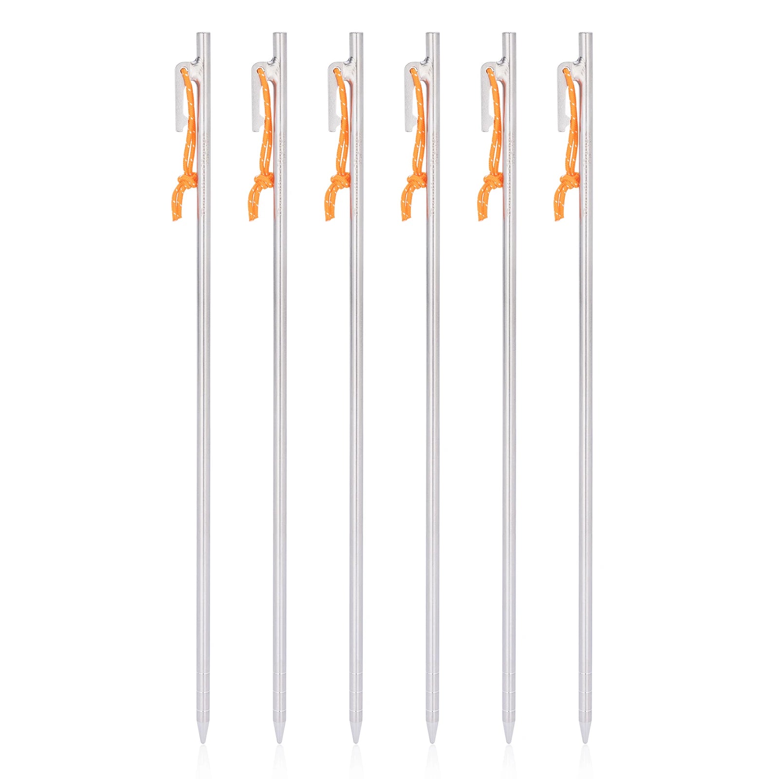Titanium Tentpennen - 6 Stuks