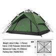 Automatische draagbare vis- en kampeertent voor 3 of 4 personen