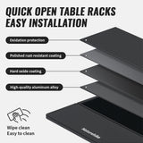 Lichtgewicht opvouwbare tafel van aluminiumlegering voor kamperen en buitengebruik