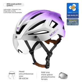 Fietshelm met Magnetische Bril - Pack Away