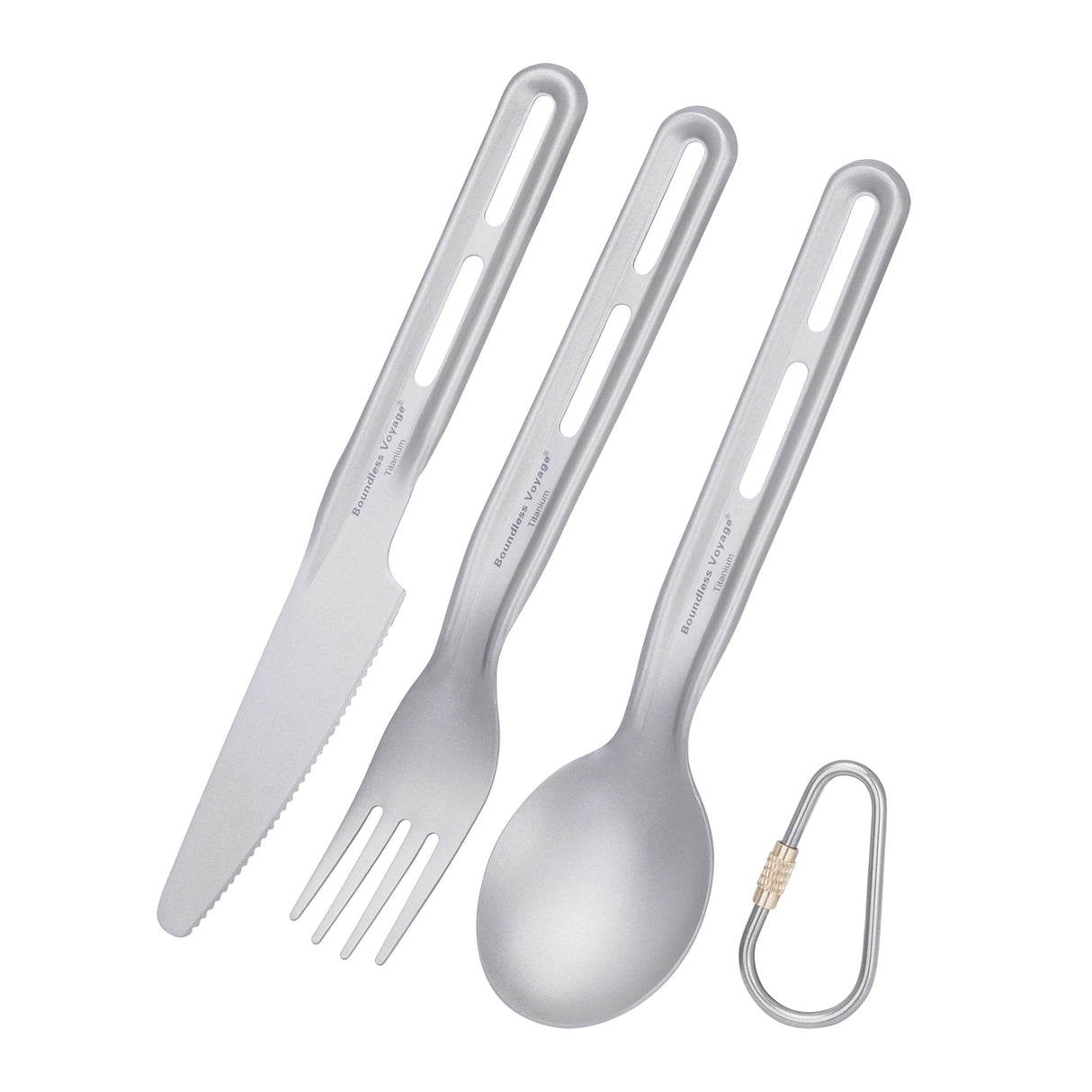 Titanium Campingbestek - 3-delig & 4-delig