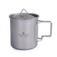 Titanium Cup met Deksel – 300ml & 420ml - Pack Away