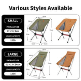Draagbare ultralichte opvouwbare campingstoel met 7075 aluminium frame