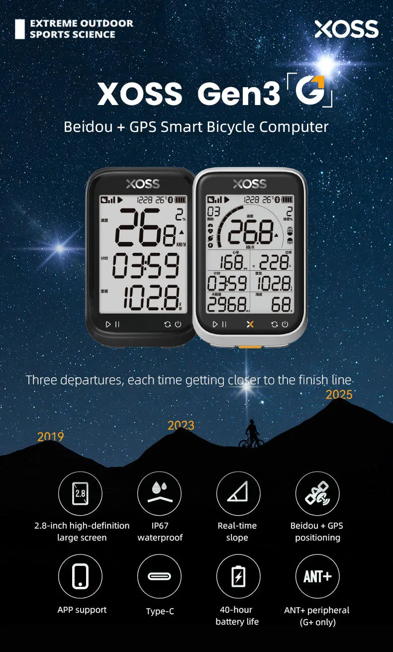 G3 Fietscomputer met Bluetooth