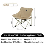 Opvouwbare outdoor camping- en wandelstoel met stalen frame en Oxford-stof