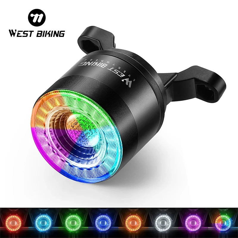 Intelligent Fietsachterlicht – 8 Kleuren, 15 Standen