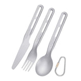 Titanium Campingbestek - 3-delig & 4-delig