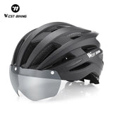 Fietshelm Met Zwart Lens