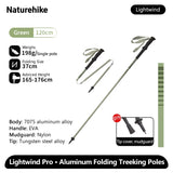 Ultralichte outdoor wandelstok voor hiking met aluminium schacht en EVA-handgreep