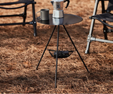 Draagbare ronde campingtafel voor buiten, gemaakt van aluminiumlegering en polyester