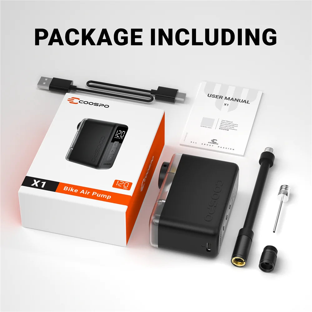 Mini Elektrische Fietspomp X1