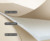 Opvouwbare outdoor camping- en wandelstoel met stalen frame en Oxford-stof