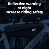 Regenbestendige fietsframetas voor de bovenbuis, gemonteerd op de fiets